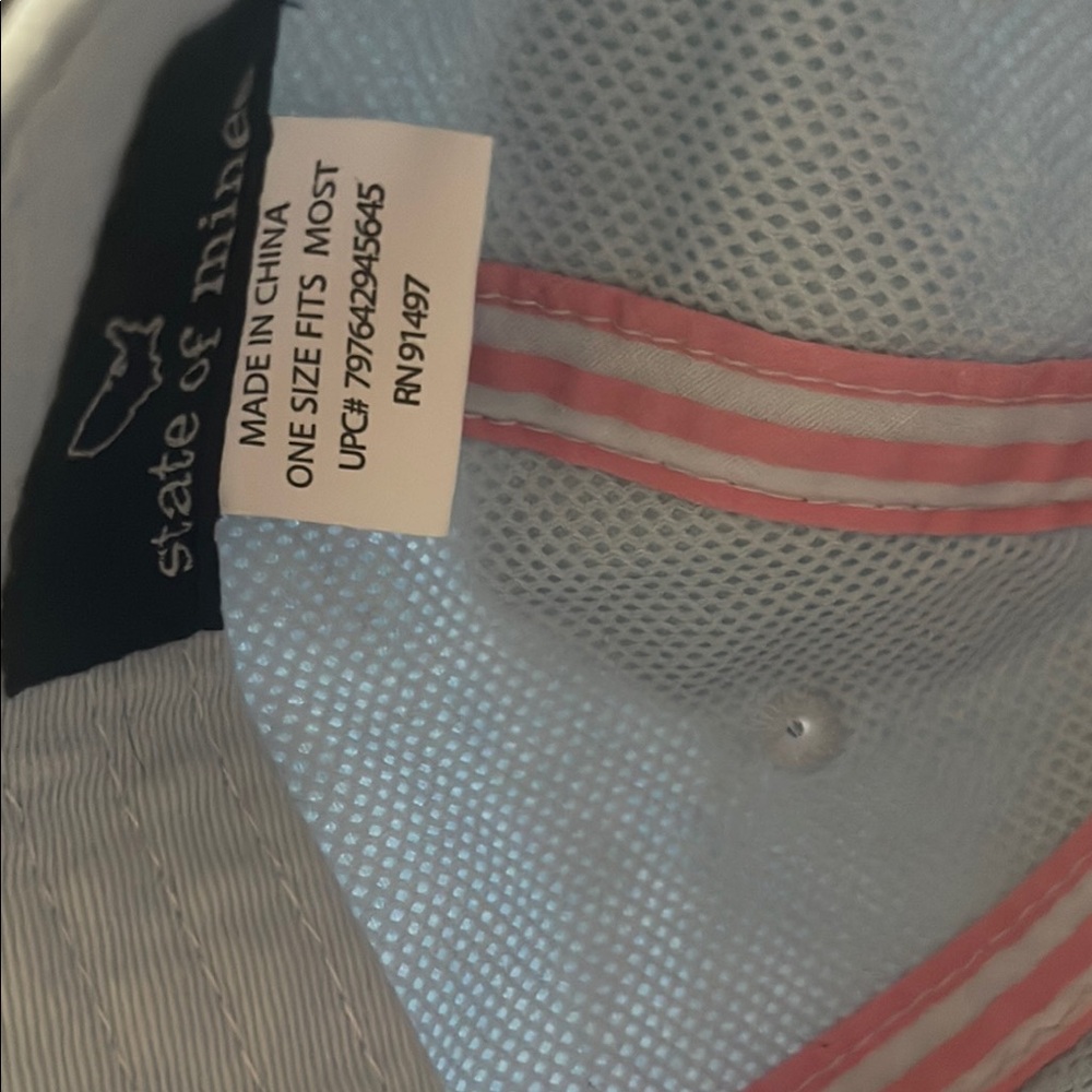 Light blue and pink 'Dog Mom' Baseball Cap - Picture 6 of 6